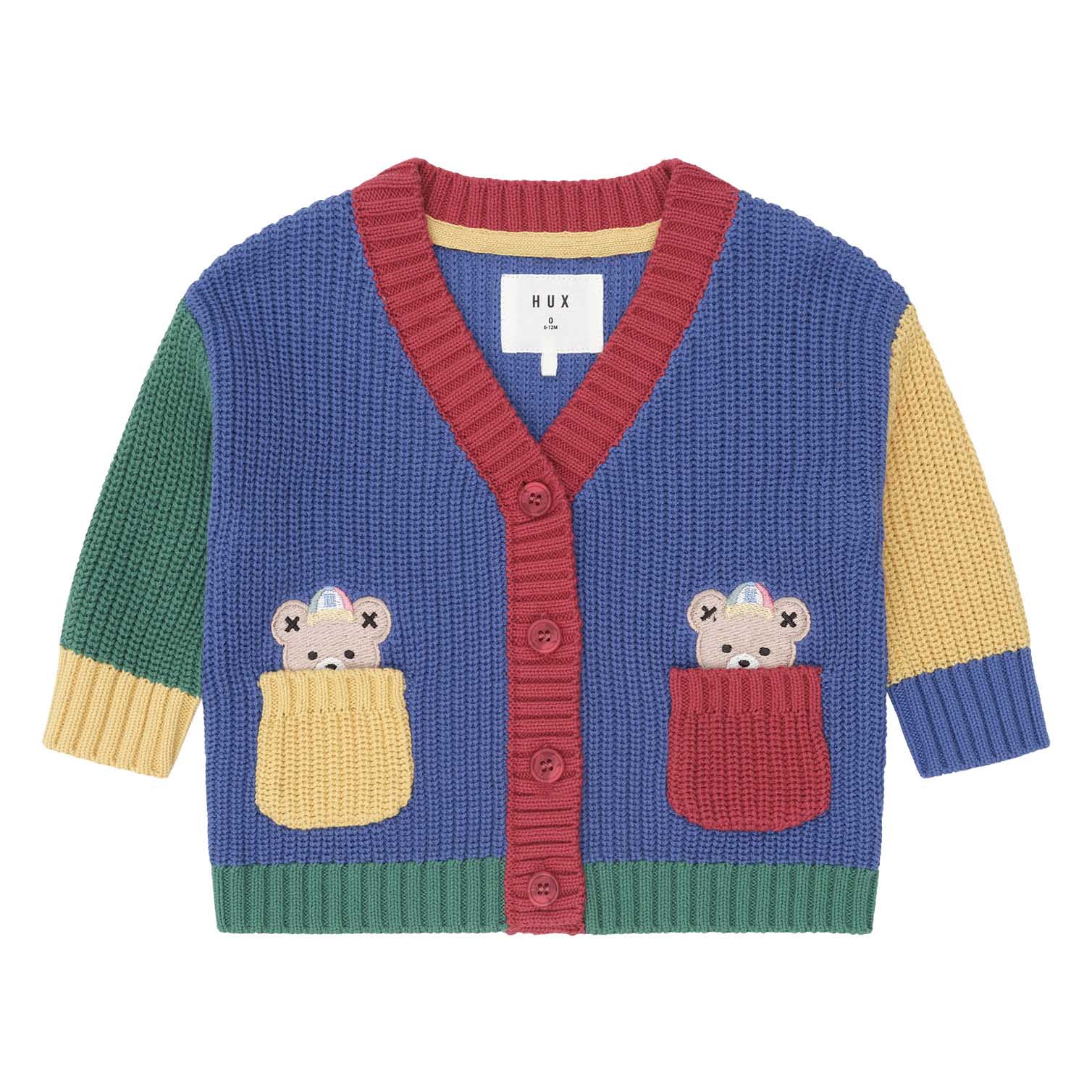 Huxbaby Colour Block Varsity Hux Cardi 1-2Y
